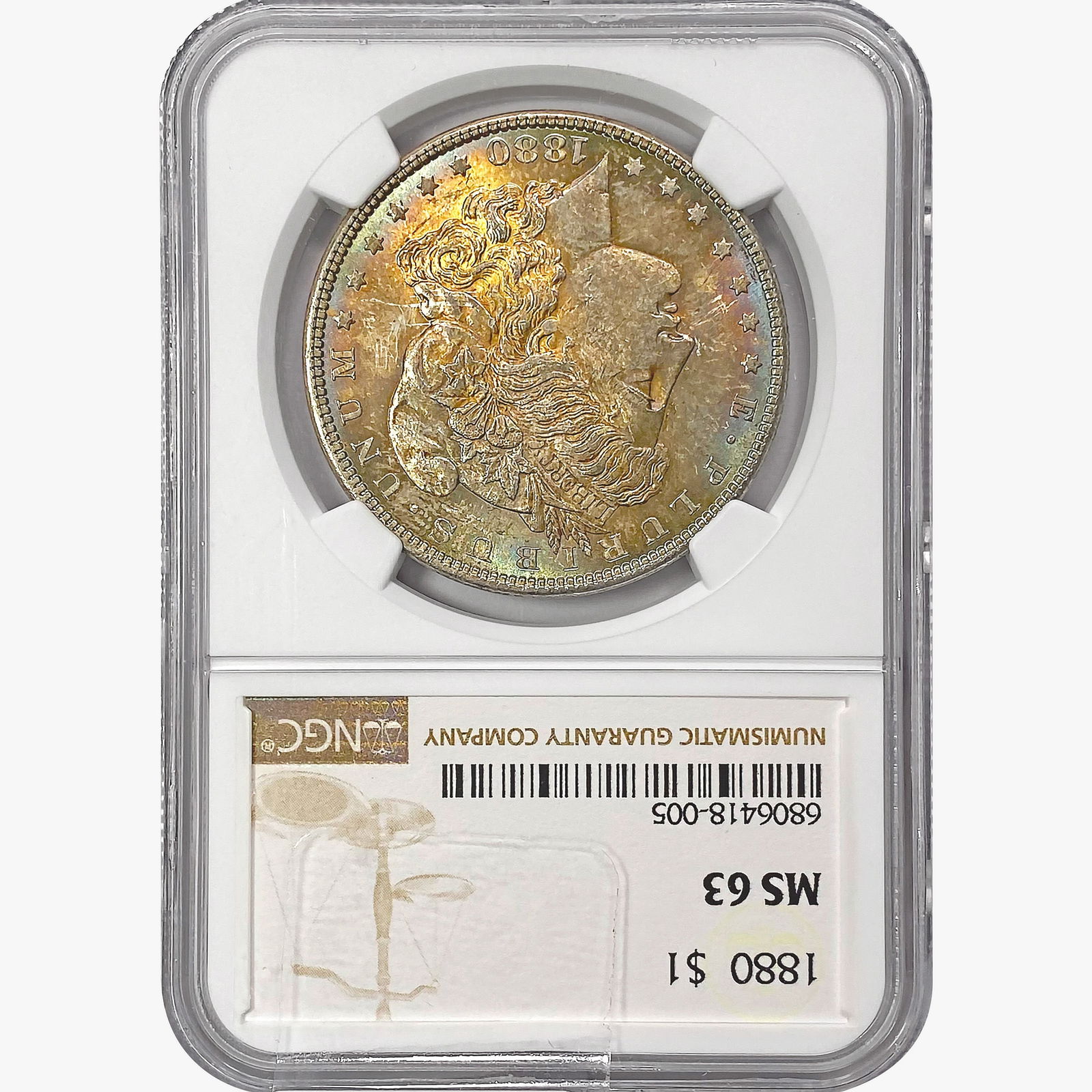 1880 Morgan Silver Dollar NGC MS63 (1 of 2)