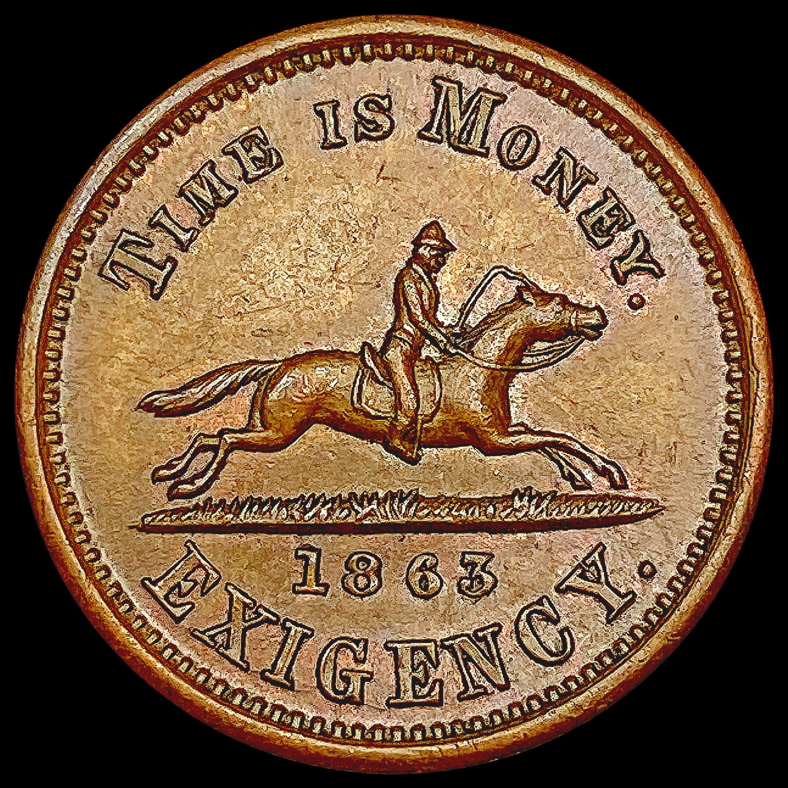 1863 Civil War Token CLOSELY UNCIRCULATED (1 of 2)