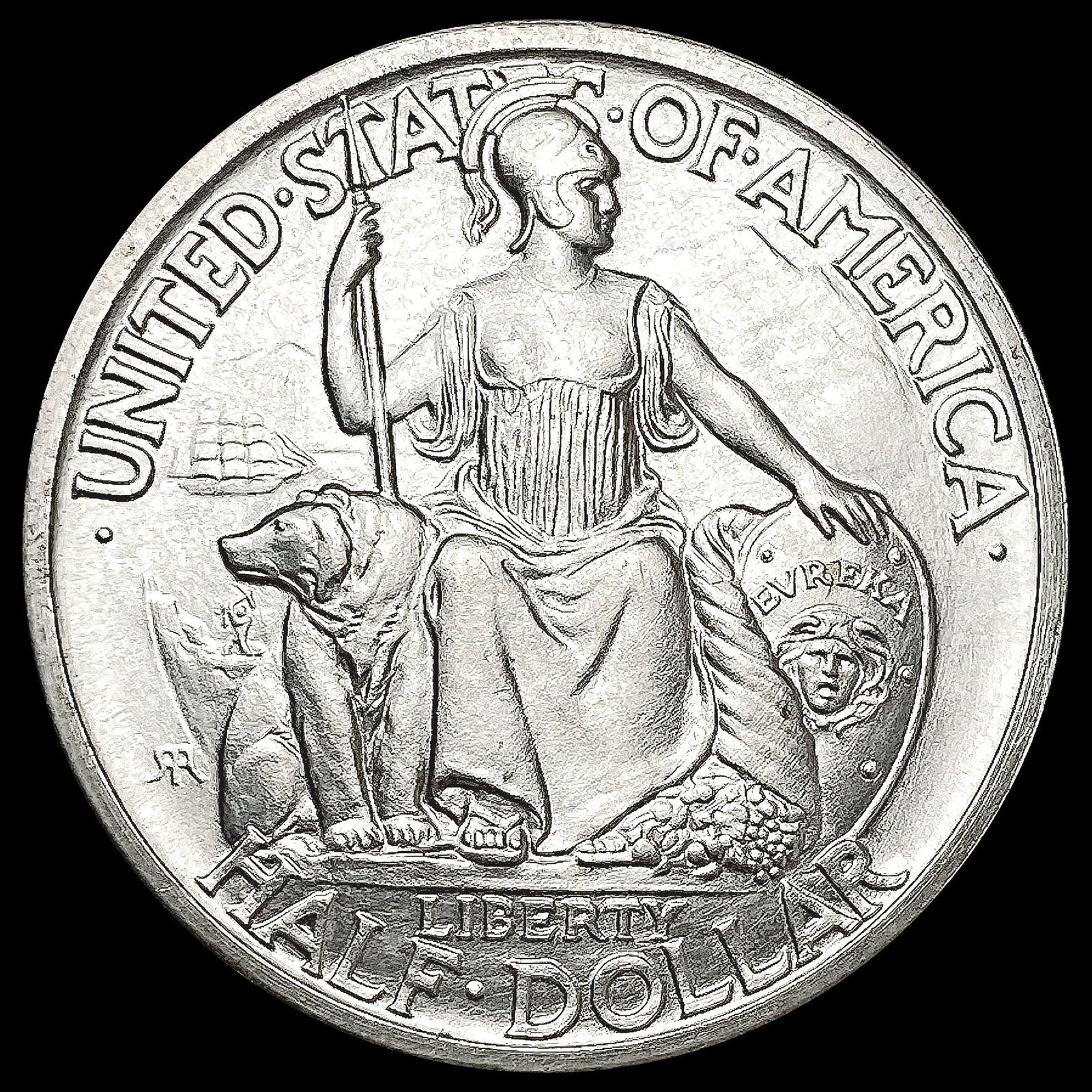 1935-S San Diego Half Dollar GEM BU: 1935-S San Diego Half Dollar GEM BU
