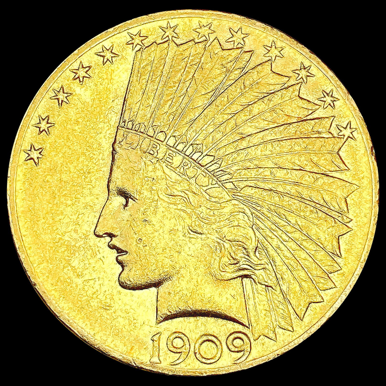 1909 $10 Gold Eagle UNCIRCULATED (1 of 2)