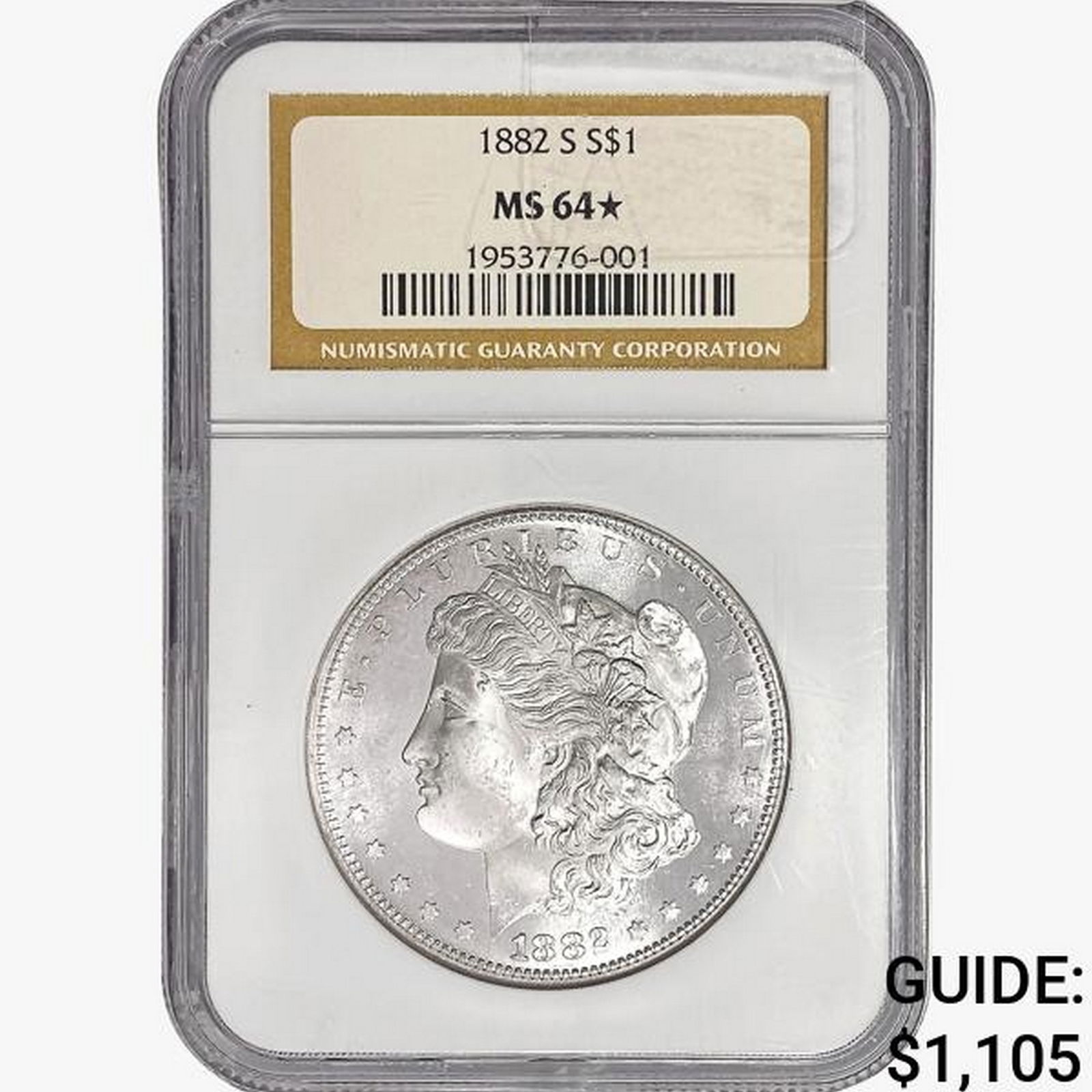 1882-S Morgan Silver Dollar NGC MS64* (1 of 2)