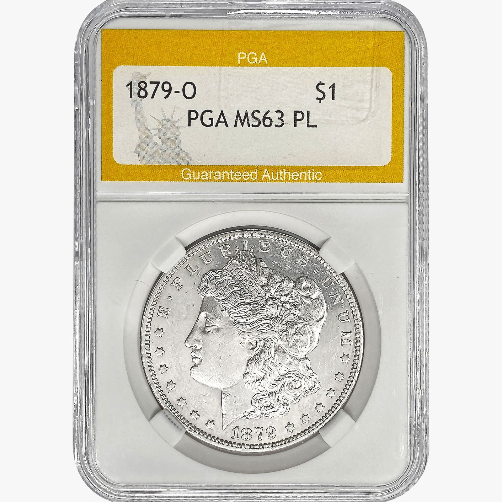 1879-O Morgan Silver Dollar PGA MS63 PL (1 of 2)