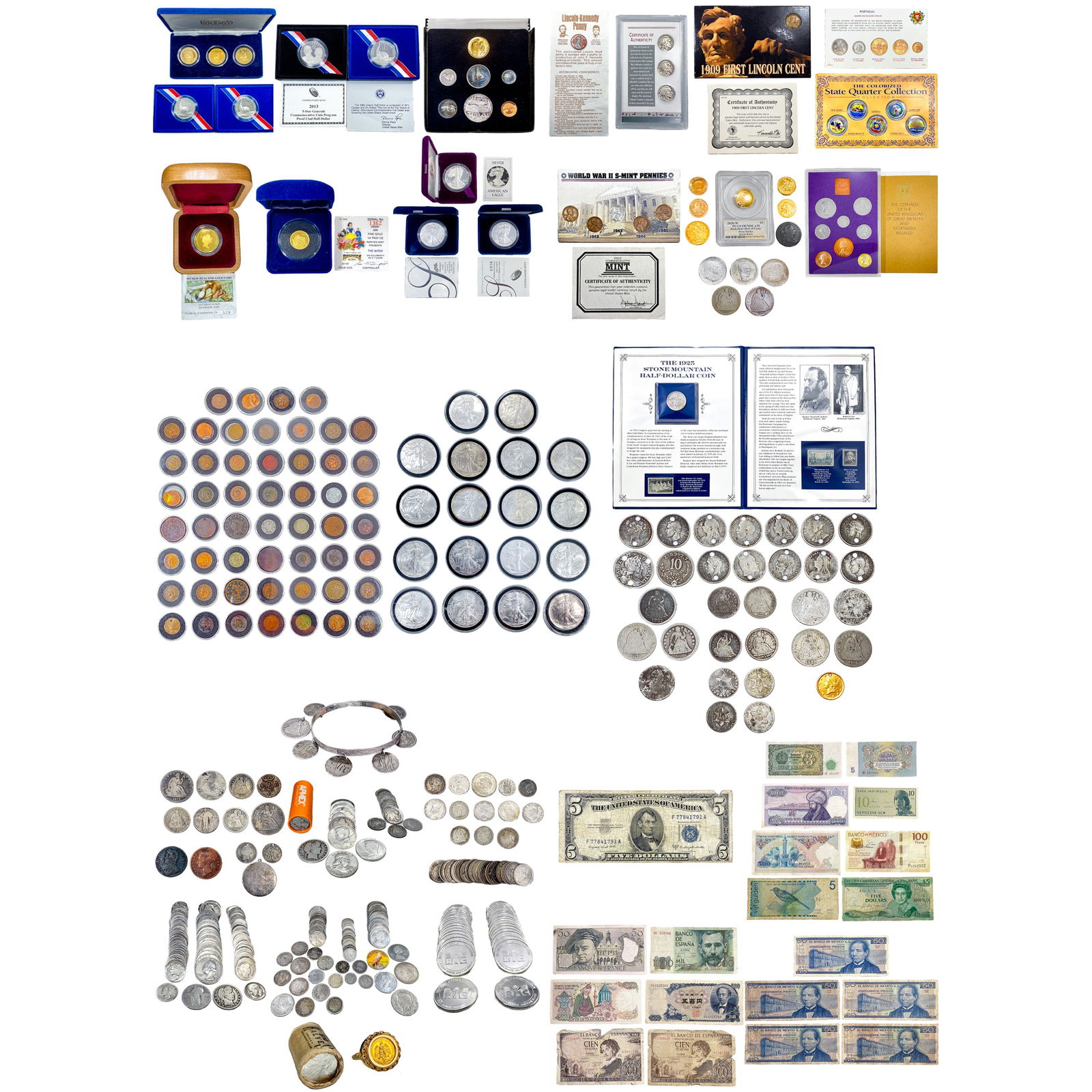 1777 - 2020 Silver & Gold Coin Collection (616 Ite (1 of 14)