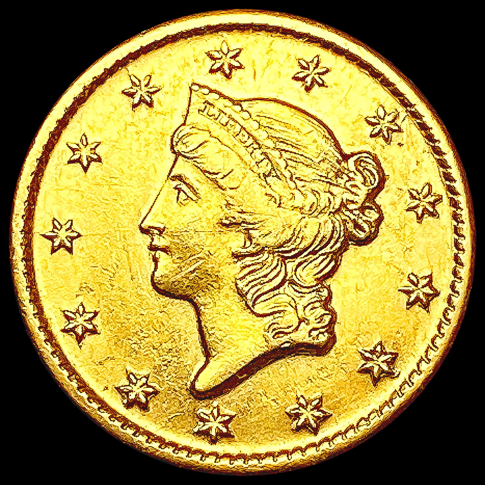 1849 Rare Gold Dollar CLOSELY UNCIRCULATED (1 of 2)