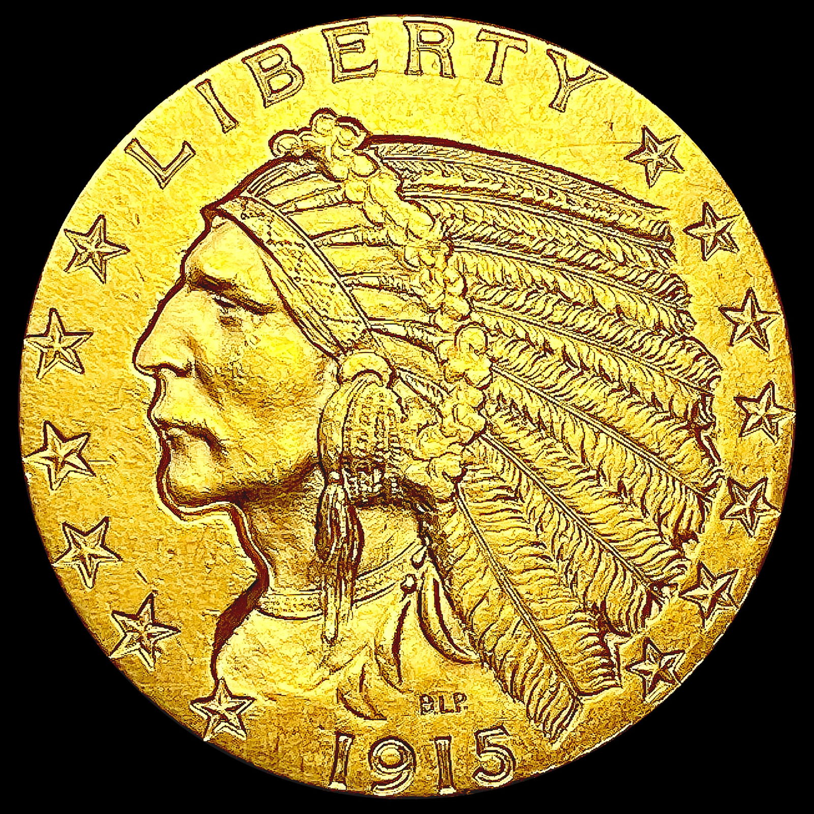 1915 $5 Gold Half Eagle UNCIRCULATED (1 of 2)