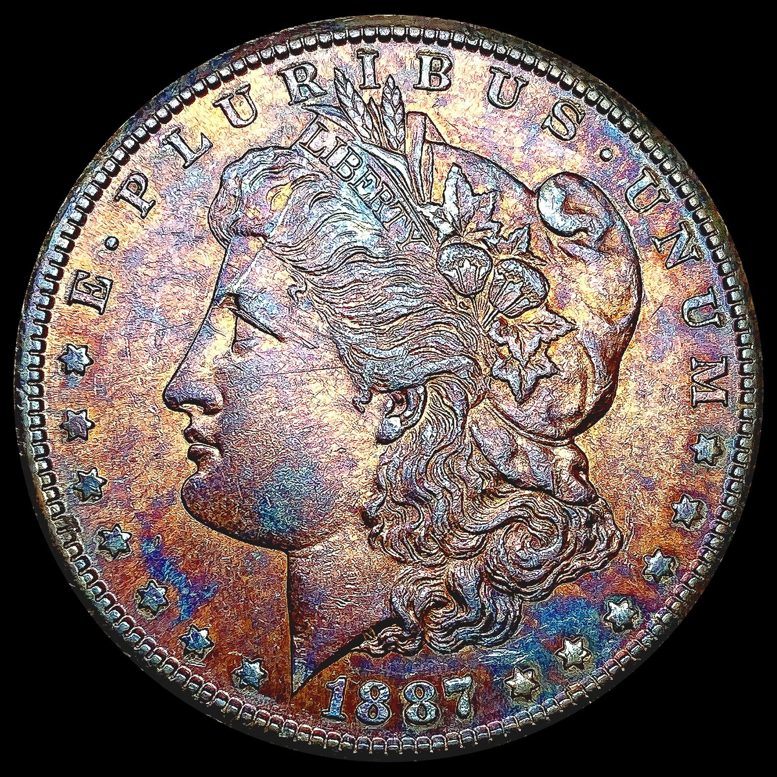 1887-S Morgan Silver Dollar CHOICE BU (1 of 2)