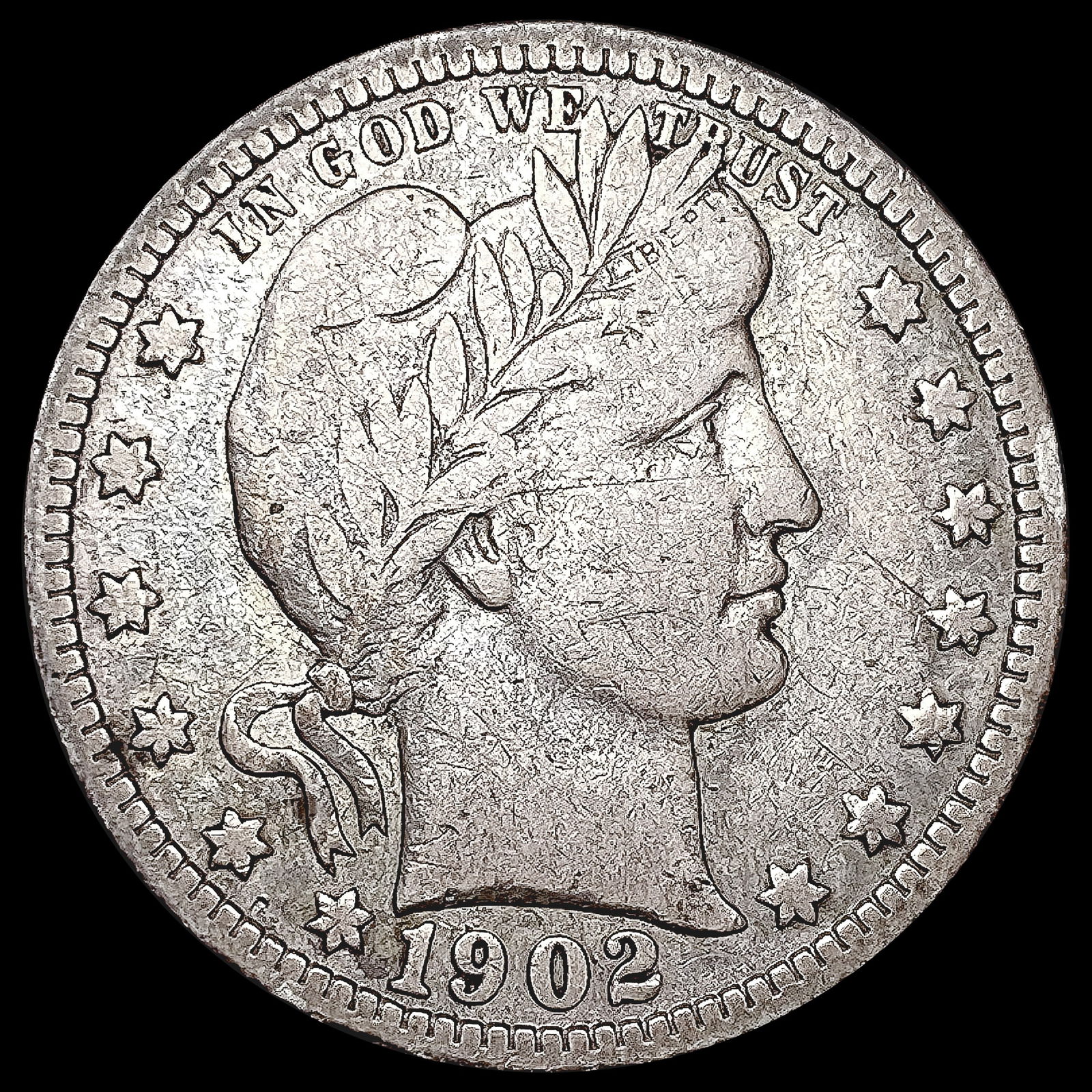 1902-O Barber Quarter LIGHTLY CIRCULATED (1 of 2)