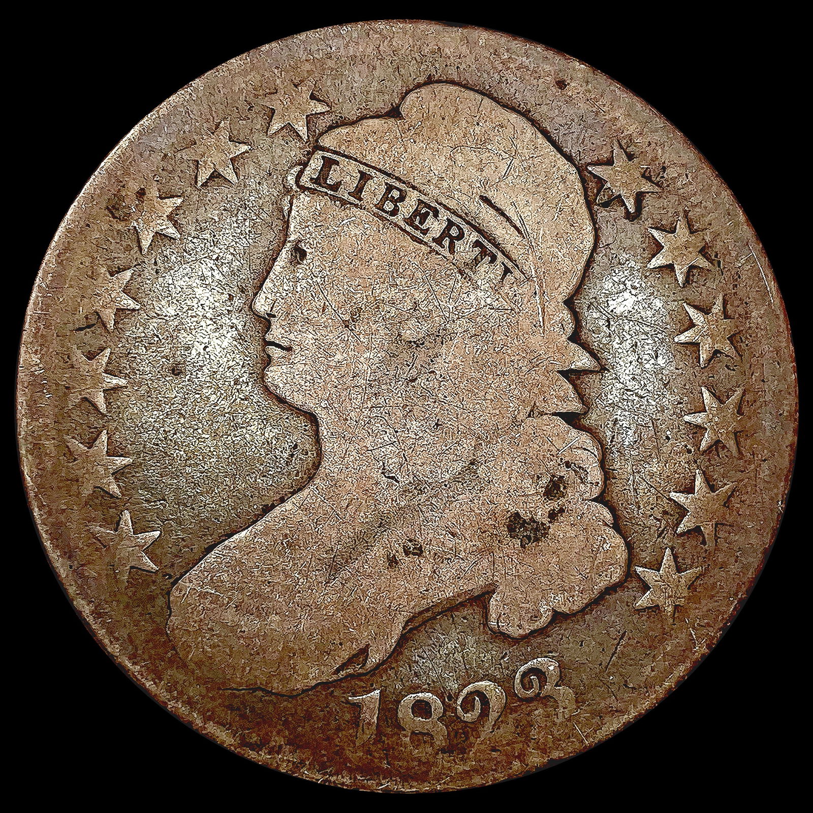1823 Capped Bust Half Dollar NICELY CIRCULATED (1 of 2)