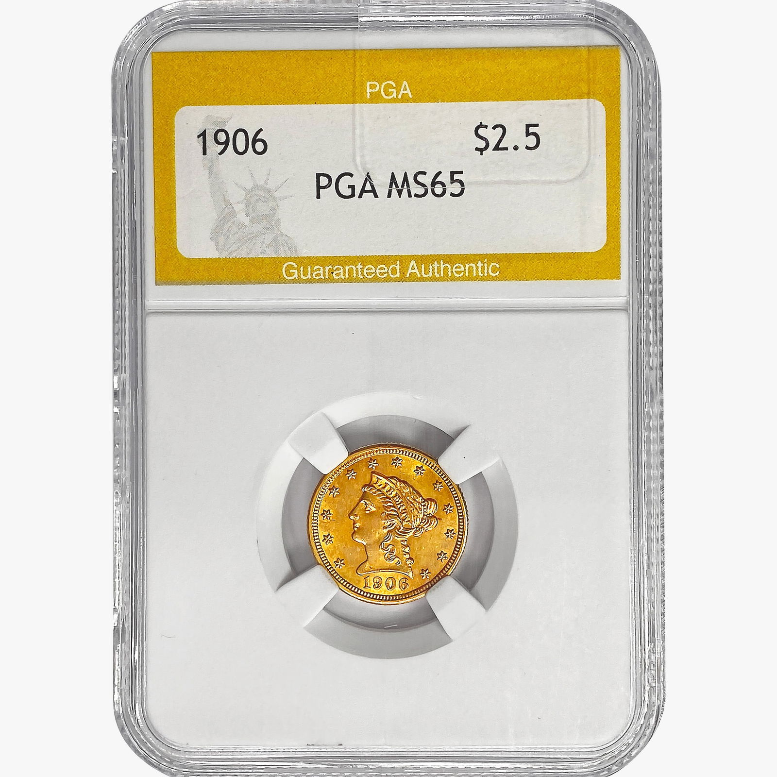 1906 $2.50 Gold Quarter Eagle PGA MS65 (1 of 2)