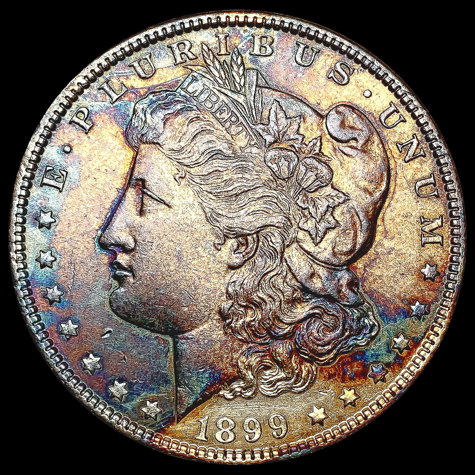 1899 Toned Morgan Silver Dollar UNCIRCULATED (1 of 2)