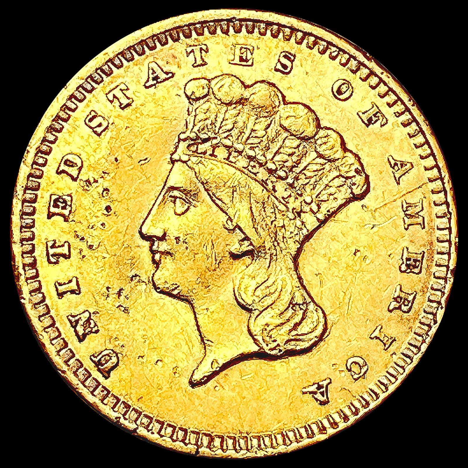 1859 Rare Gold Dollar UNCIRCULATED (1 of 2)