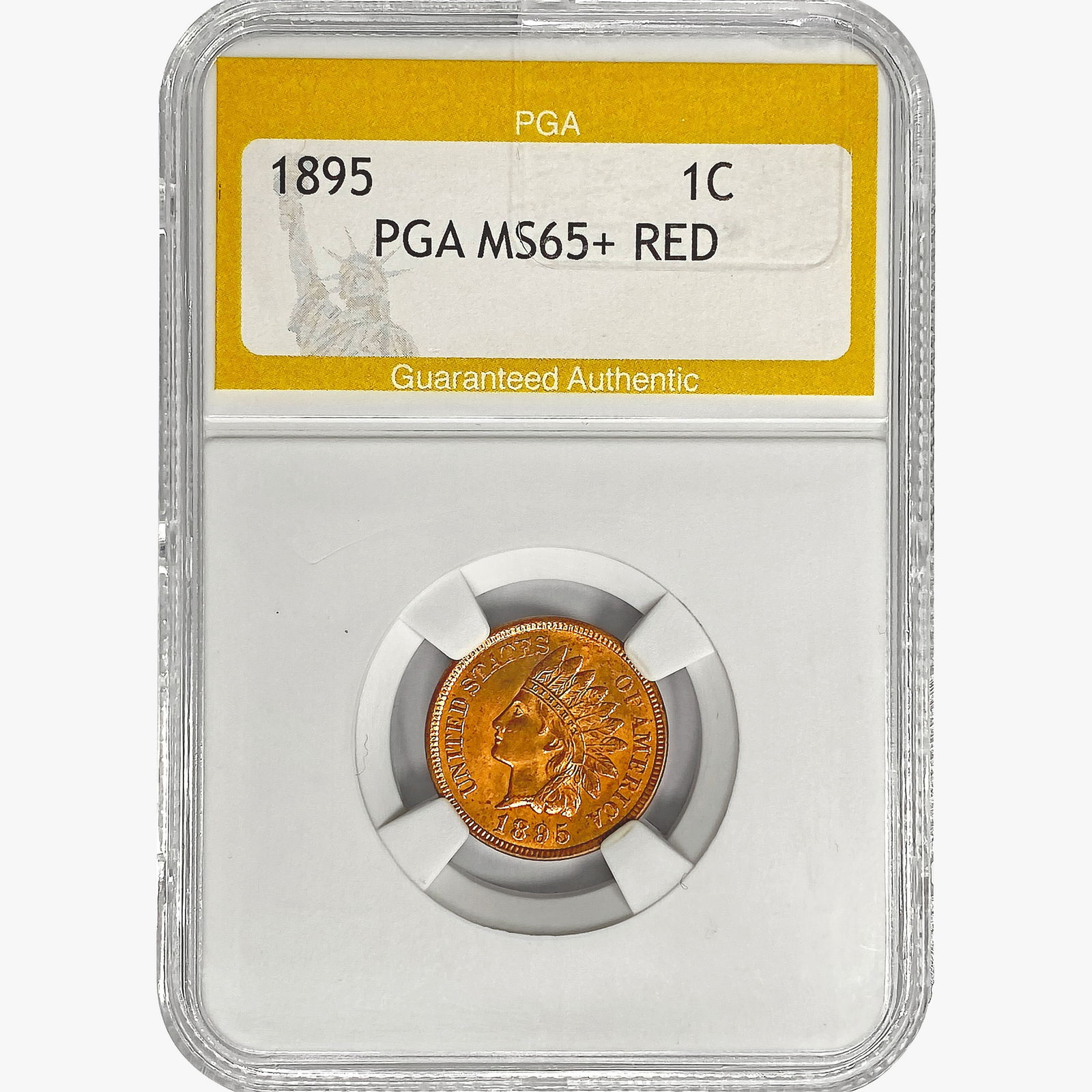 1895 Indian Head Cent PGA MS65+ RED (1 of 2)