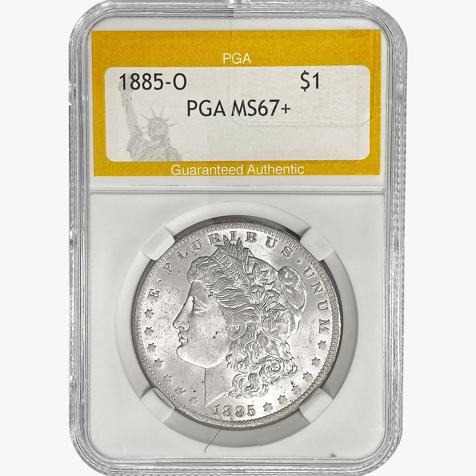 1885-O Morgan Silver Dollar PGA MS67+ (1 of 2)