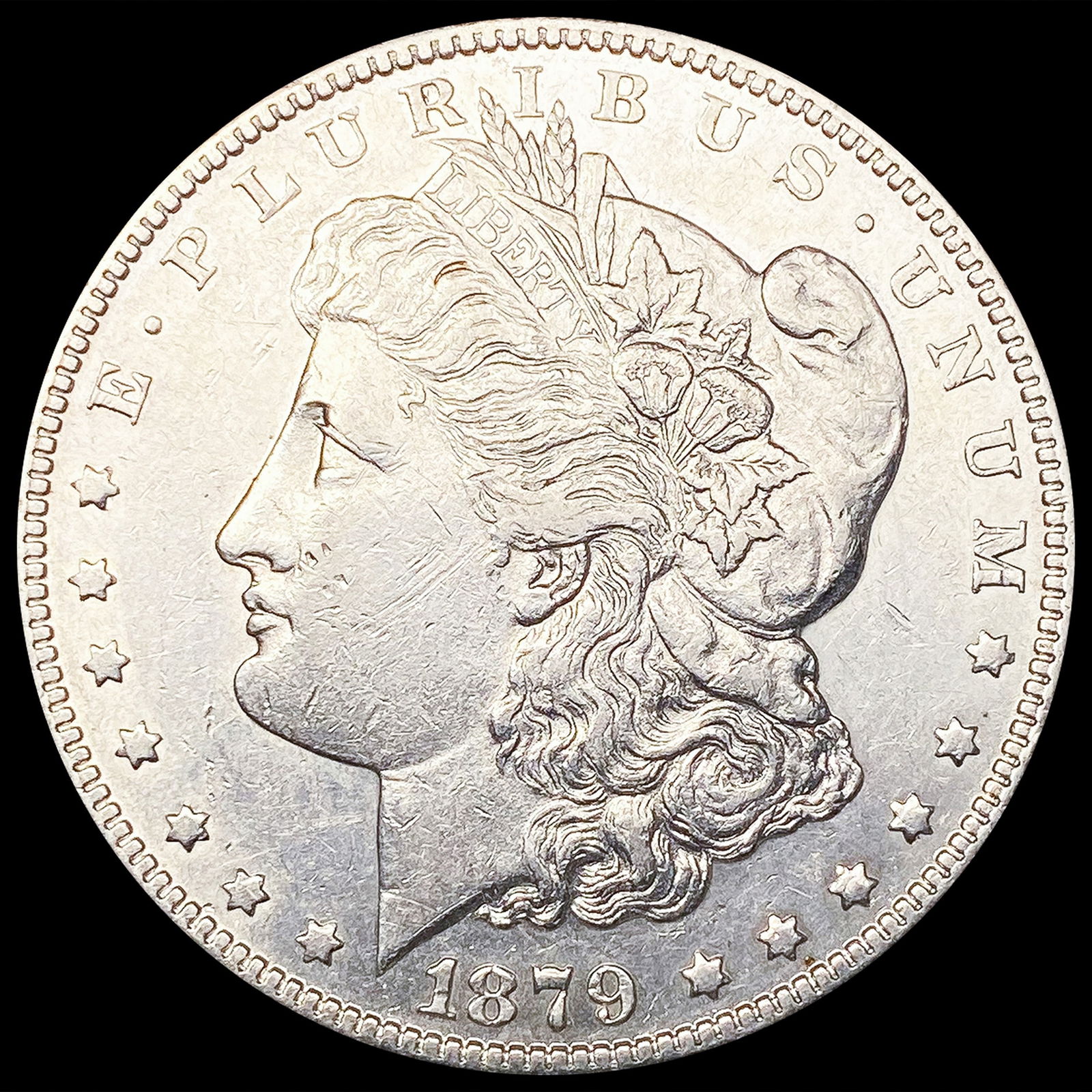 1879-S 7TF Rev 78 Morgan Silver Dollar CLOSELY UNC (1 of 2)