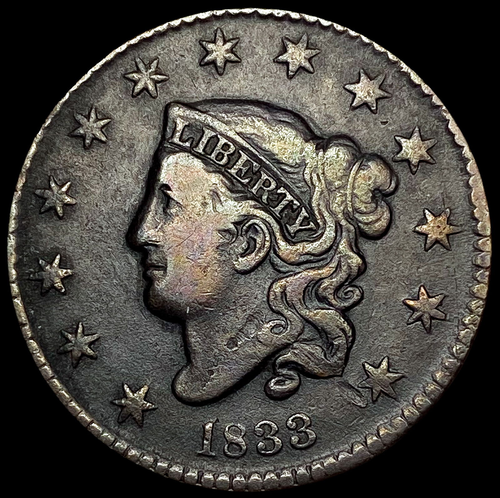 1833 Coronet Head Large Cent LIGHTLY CIRCULATED (1 of 2)