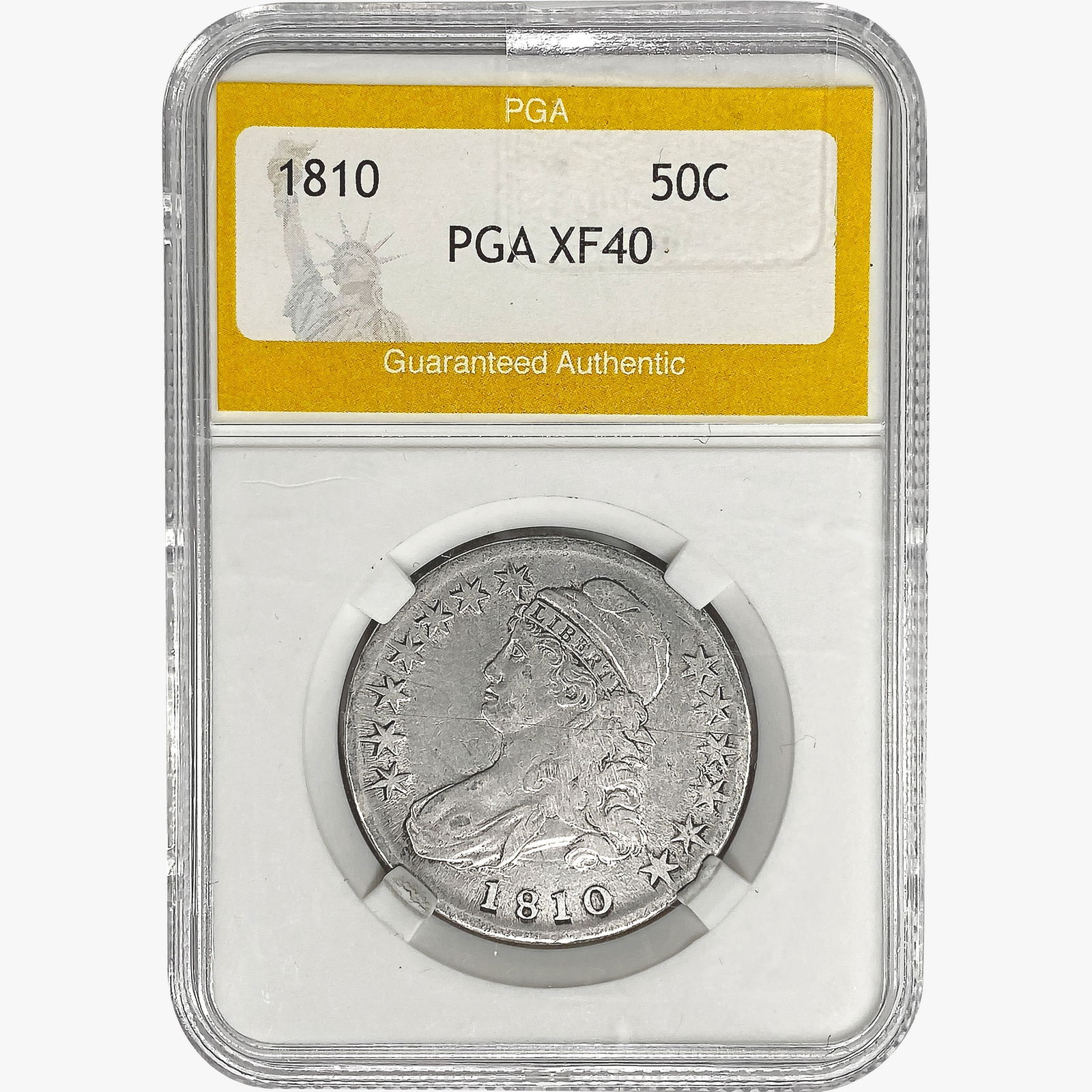1810 Capped Bust Half Dollar PGA XF40 (1 of 2)
