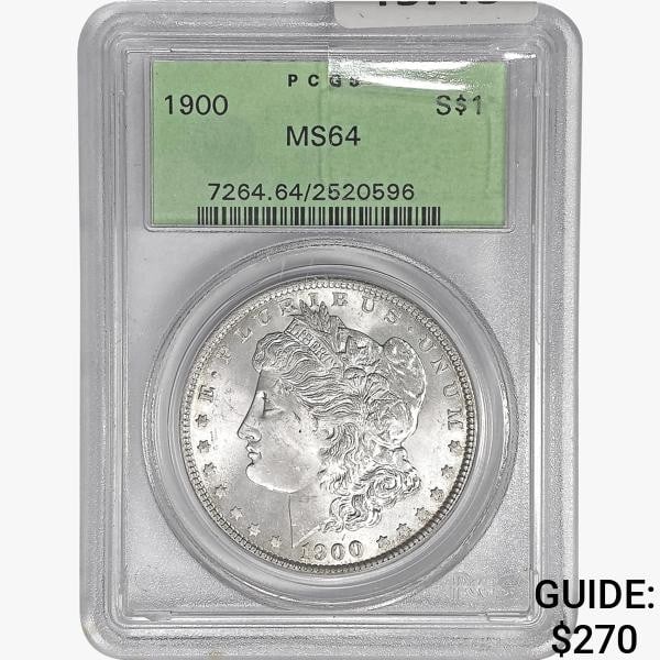 1900 Morgan Silver Dollar PCGS MS64 (1 of 2)