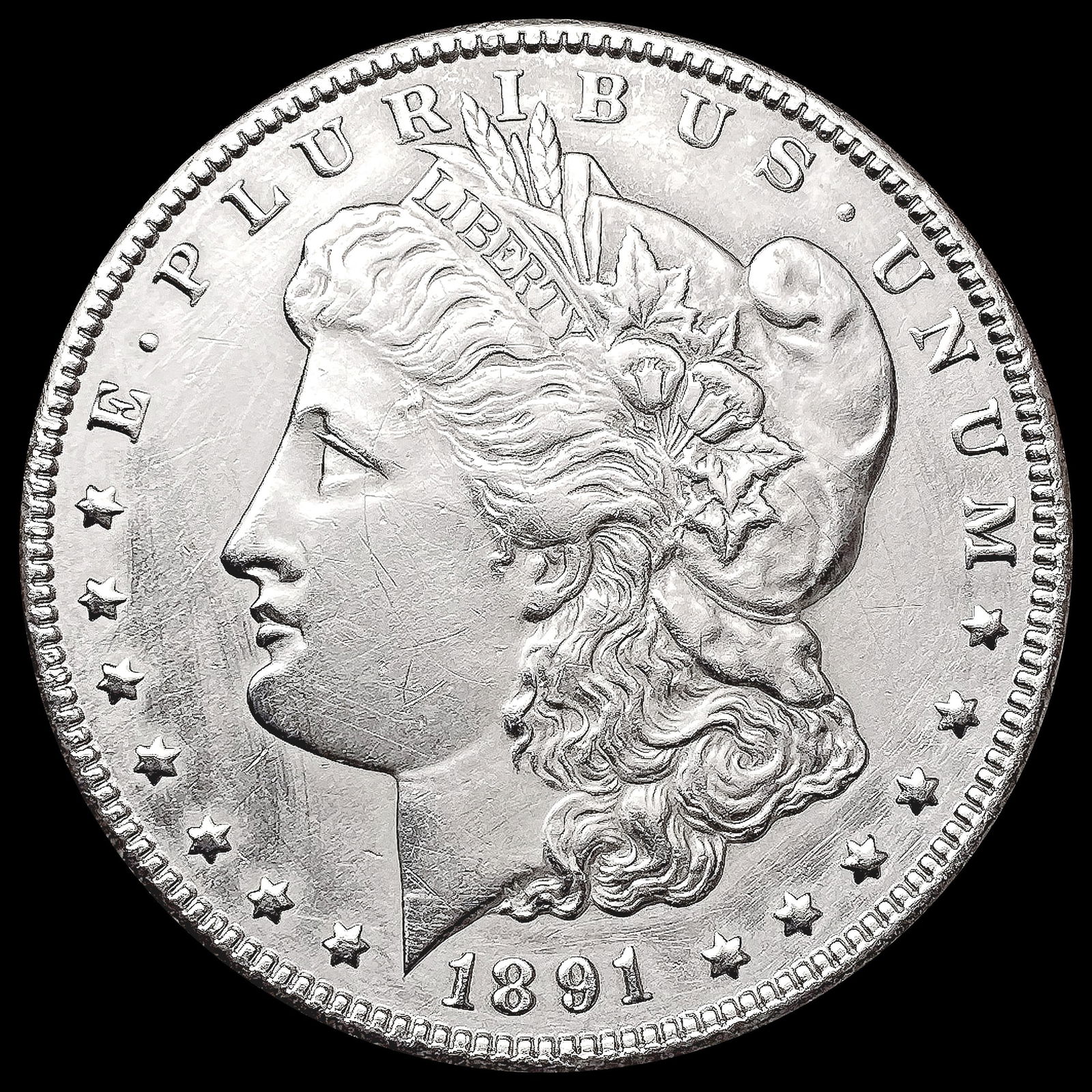 1891-CC Morgan Silver Dollar CHOICE AU (1 of 2)
