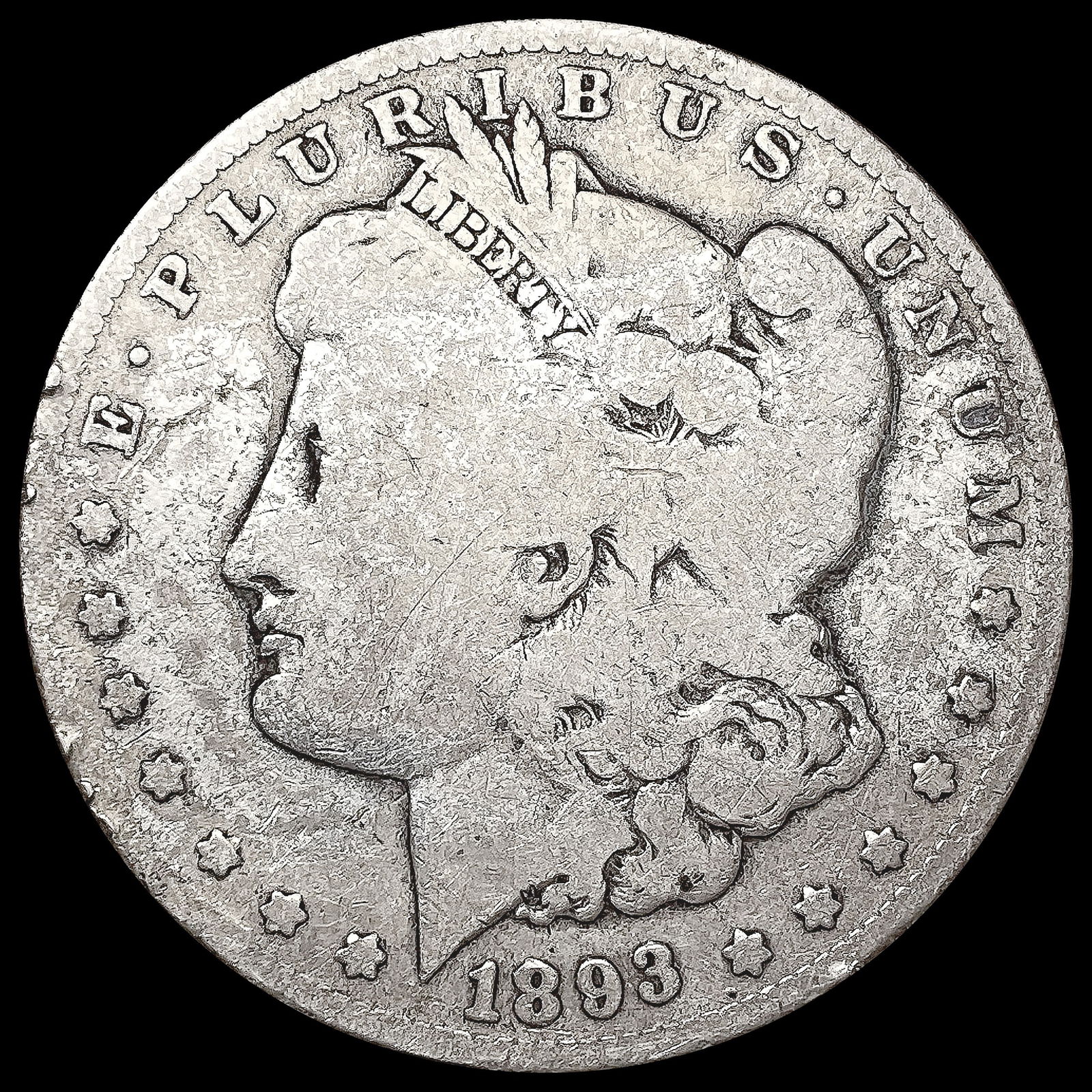 1893-O Morgan Silver Dollar NICELY CIRCULATED (1 of 2)