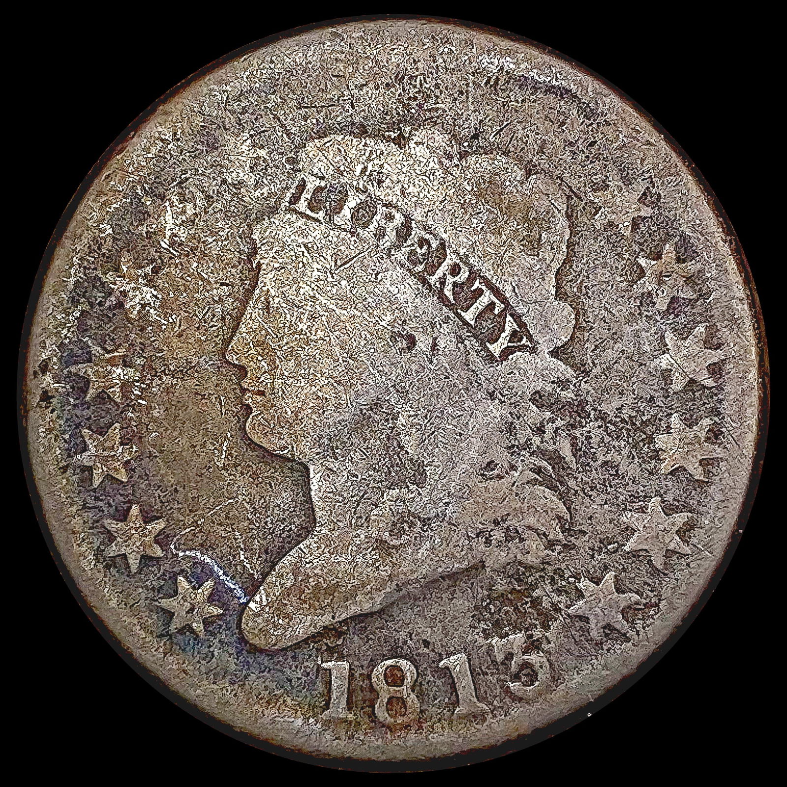 1813 Coronet Head Large Cent NICELY CIRCULATED (1 of 2)