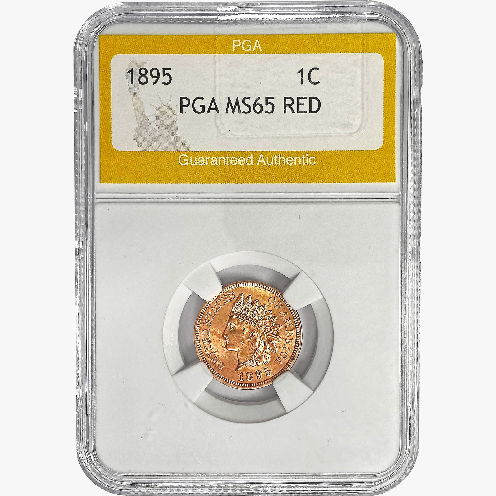1895 Indian Head Cent PGA MS65 RED (1 of 2)