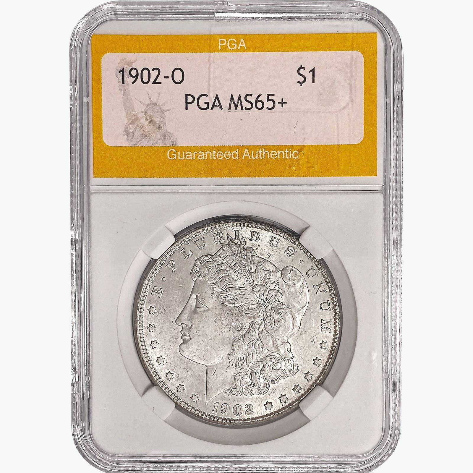 1902-O Morgan Silver Dollar PGA MS65+ (1 of 2)