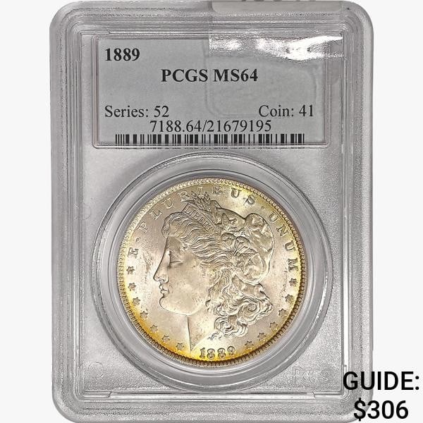 1889 Morgan Silver Dollar PCGS MS64 (1 of 2)