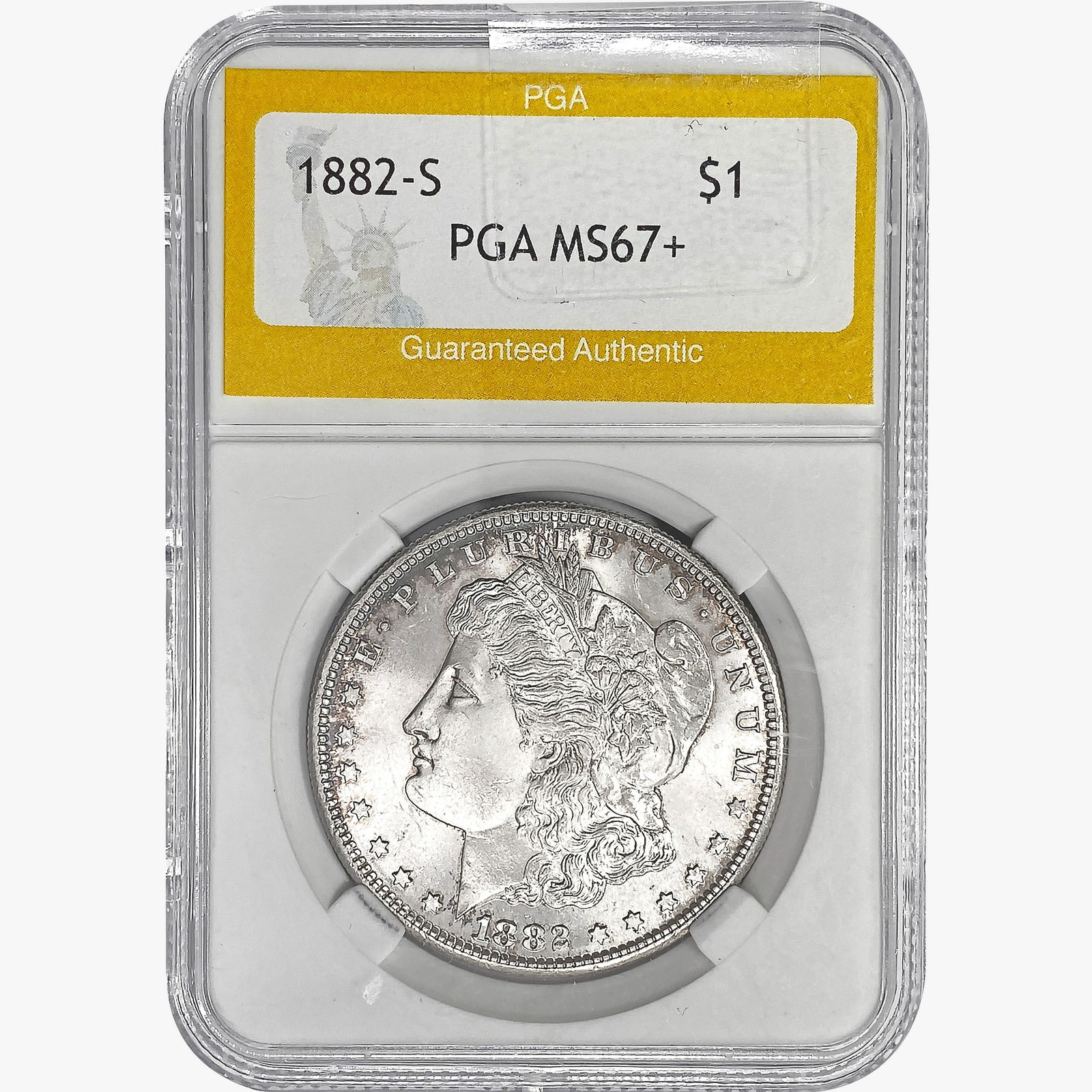 1882-S Morgan Silver Dollar PGA MS67+ (1 of 2)