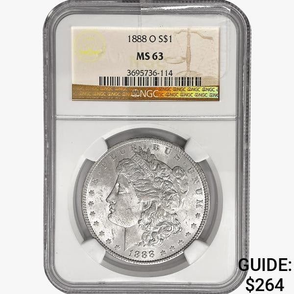 1888-O Morgan Silver Dollar NGC MS63 (1 of 2)