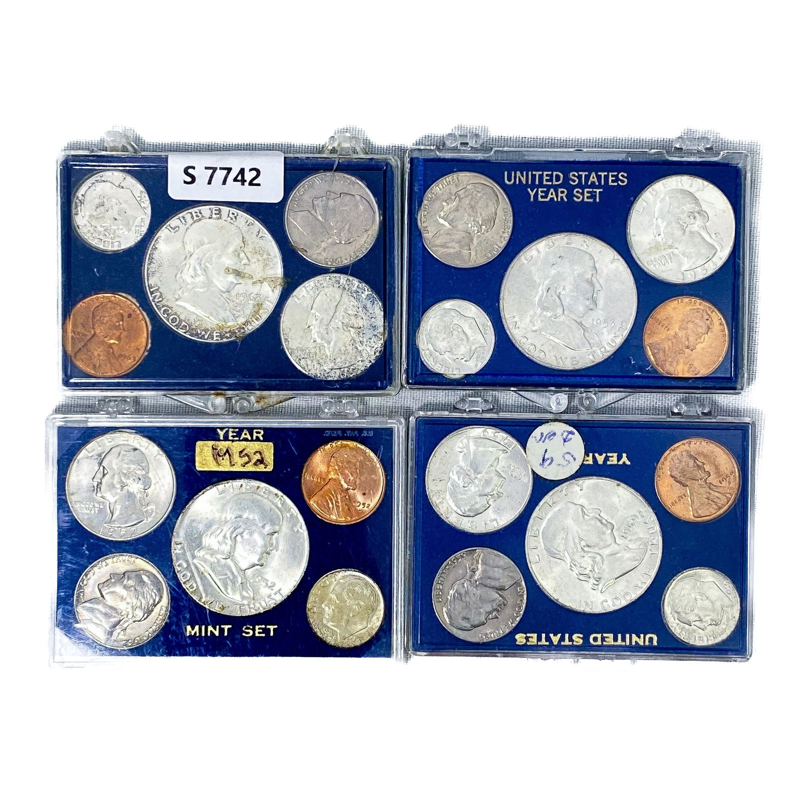 1952-1963 (4 Sets) 1c, 5c,10c, 25c, 50c  Mint Set (1 of 2)