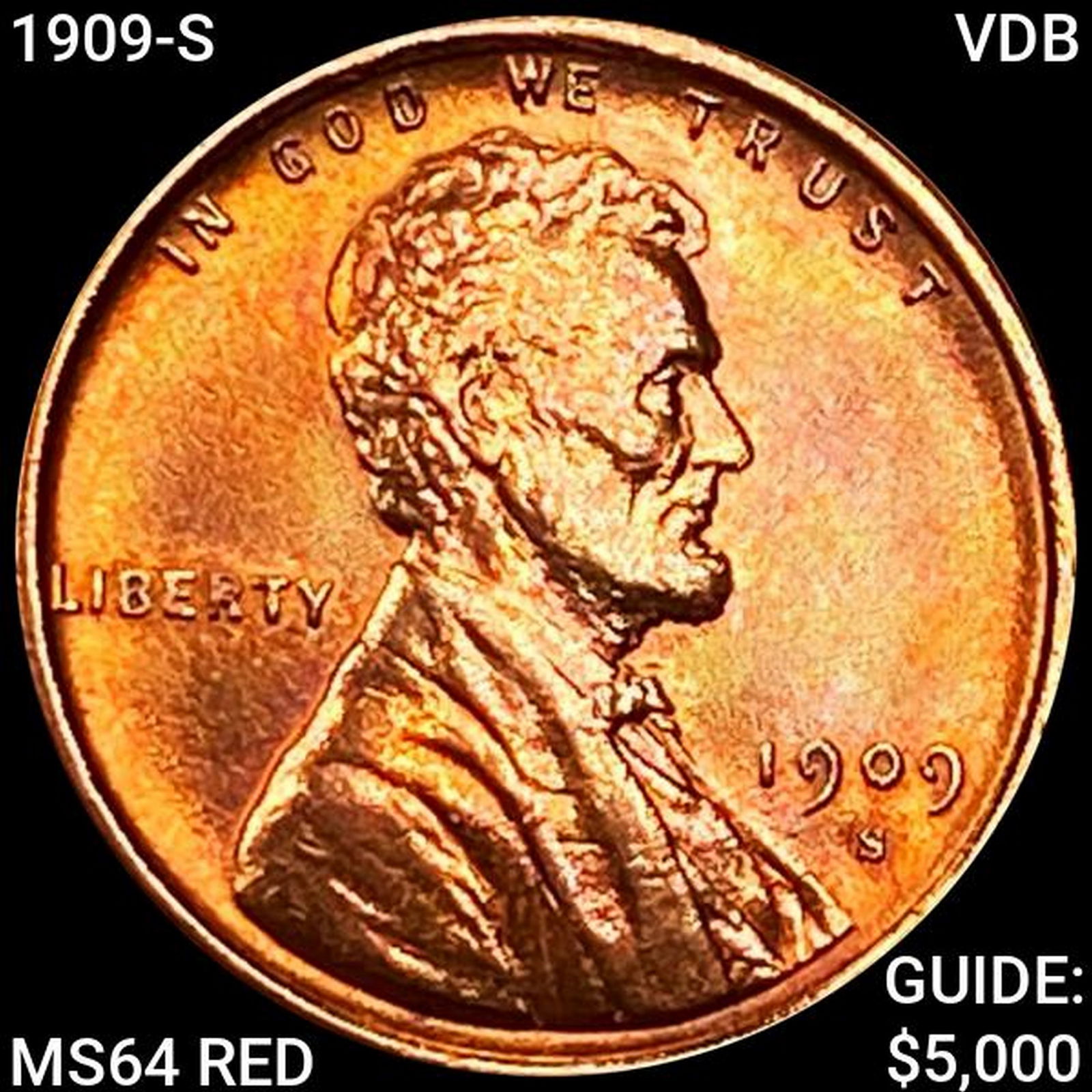 1909-S VDB Wheat Cent CHOICE BU RD (1 of 2)
