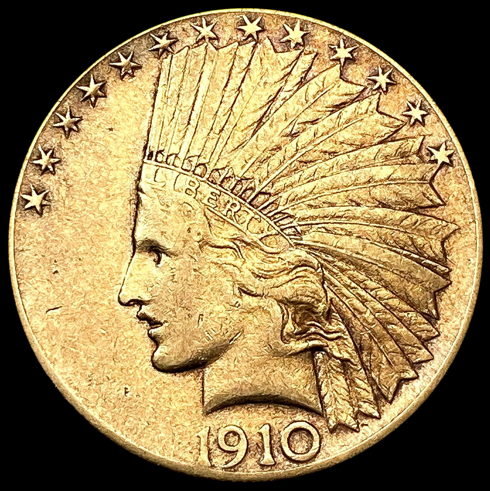 1910-S $10 Gold Eagle CLOSELY UNCIRCULATED (1 of 2)