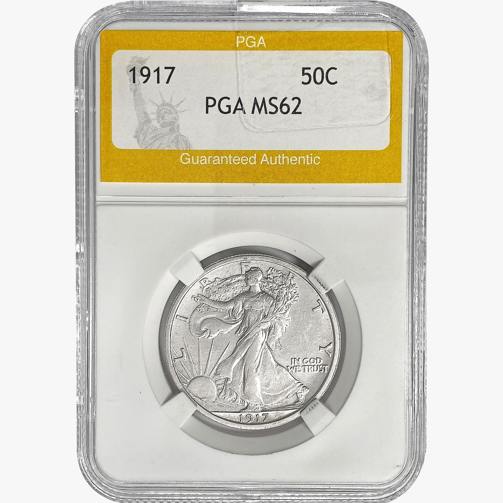 1917 Walking Liberty Half Dollar PGA MS62 (1 of 2)