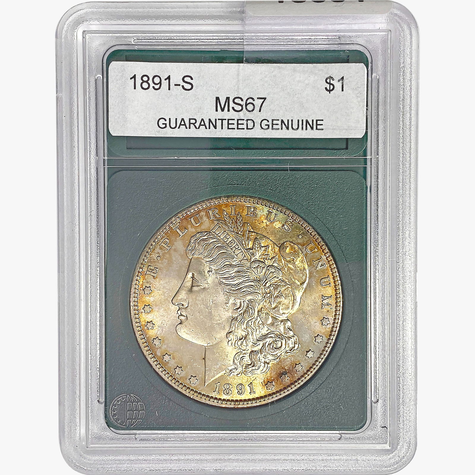 1891-S Morgan Silver Dollar GG MS67 (1 of 2)