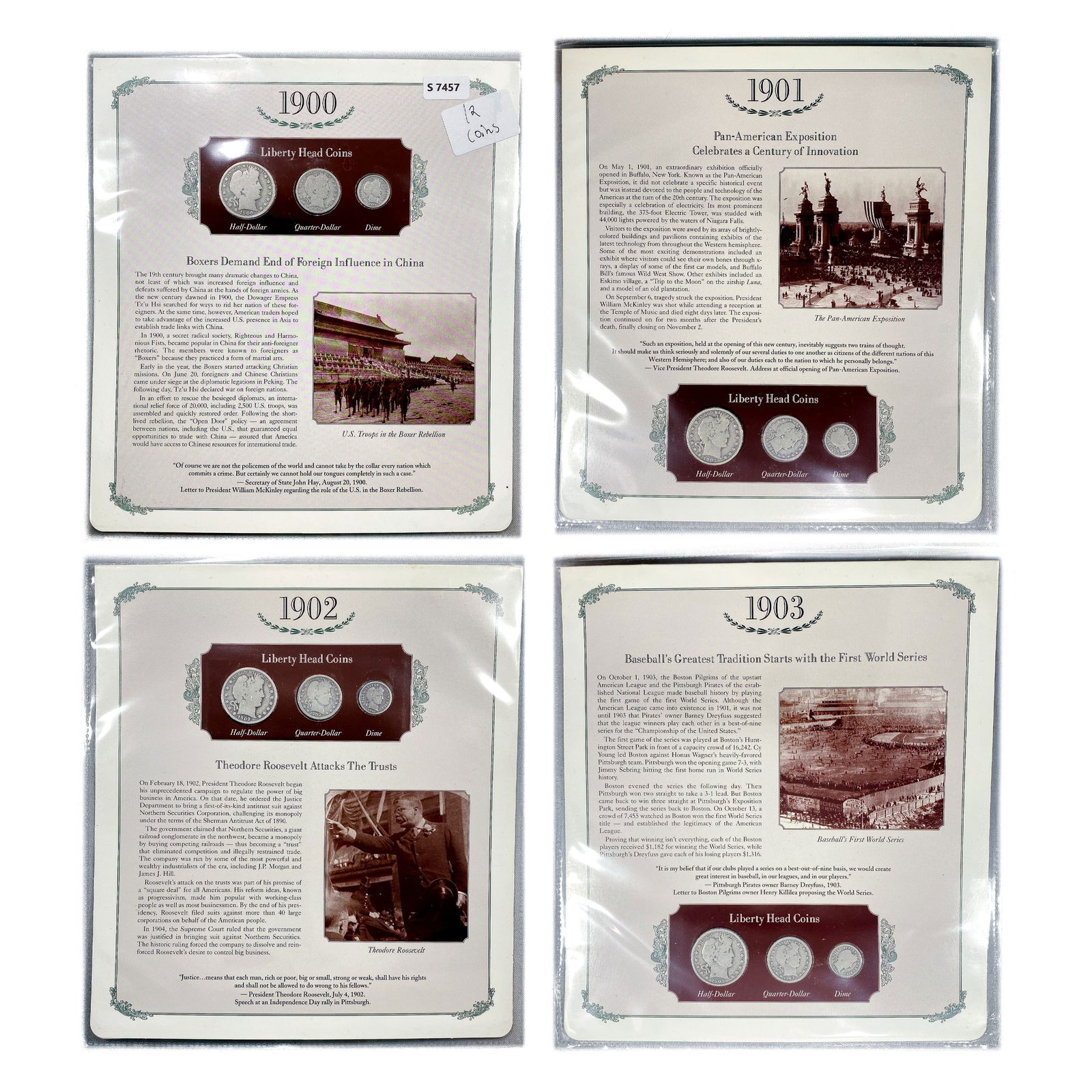 1900-1903 Barber Type Coinage Sets (12 Coins (1 of 10)