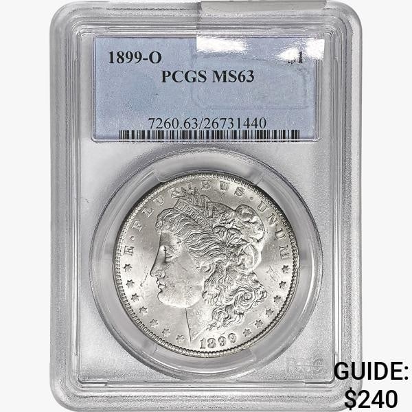 1899-O Morgan Silver Dollar PCGS MS63 (1 of 2)