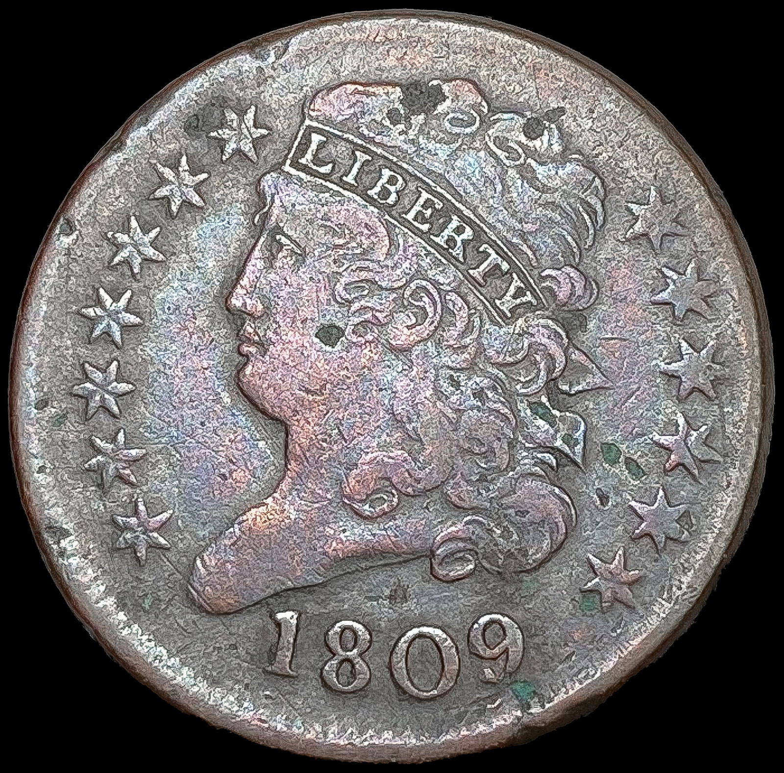1809 Classic Head Half Cent NEARLY UNCIRCULATED (1 of 2)