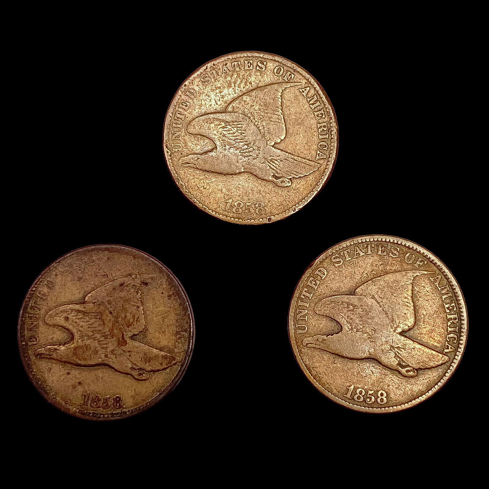 [3] 1858 Flying Eagles NICELY CIRCULATED (1 of 2)