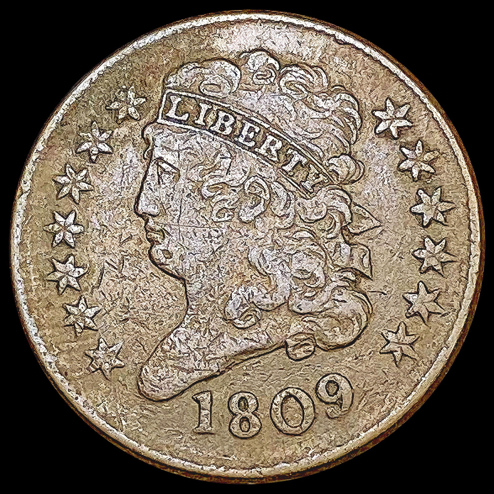 1809 Classic Head Half Cent CLOSELY UNCIRCULATED (1 of 2)