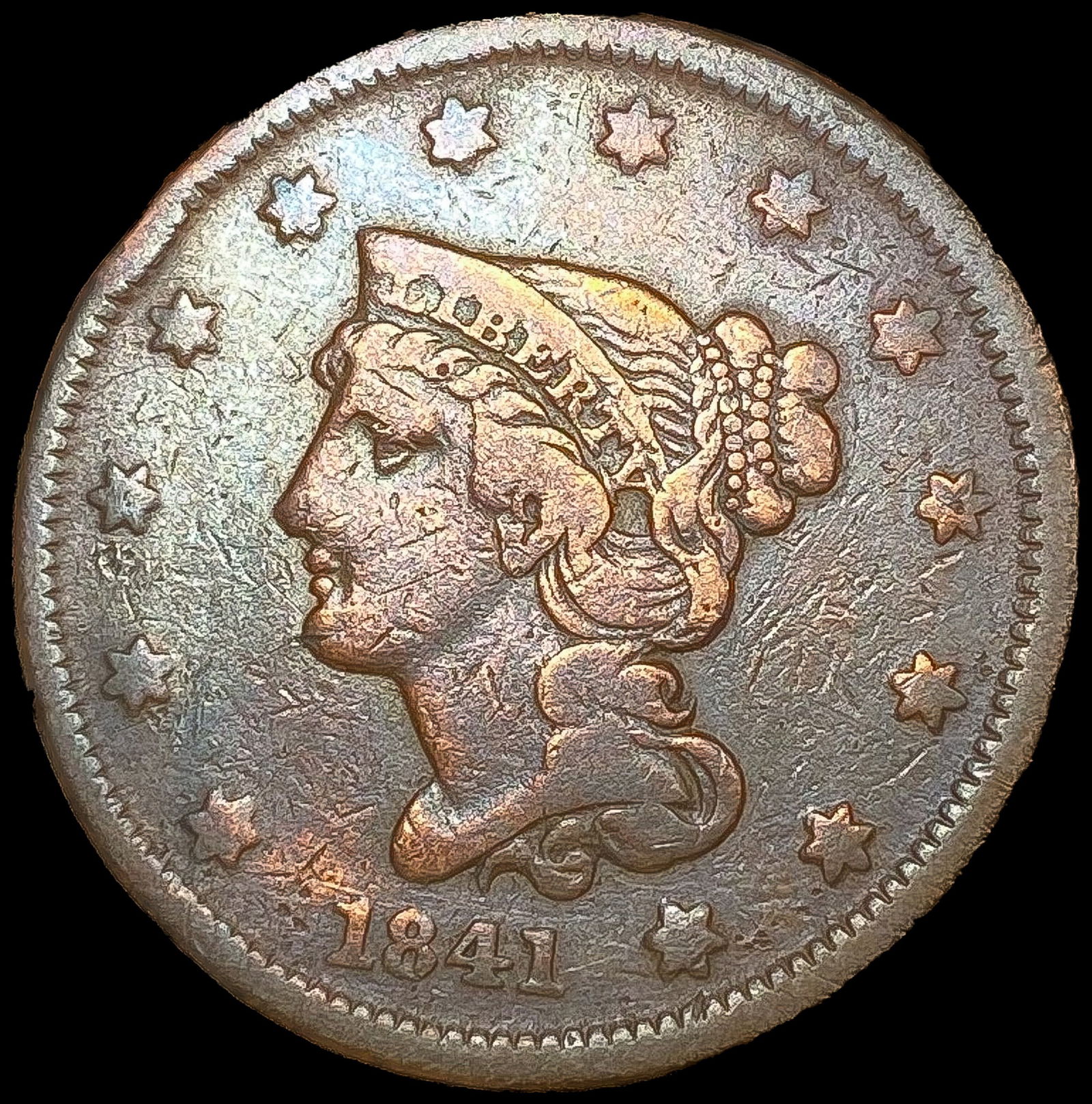 1841 Large Cent NICELY CIRCULATED (1 of 2)