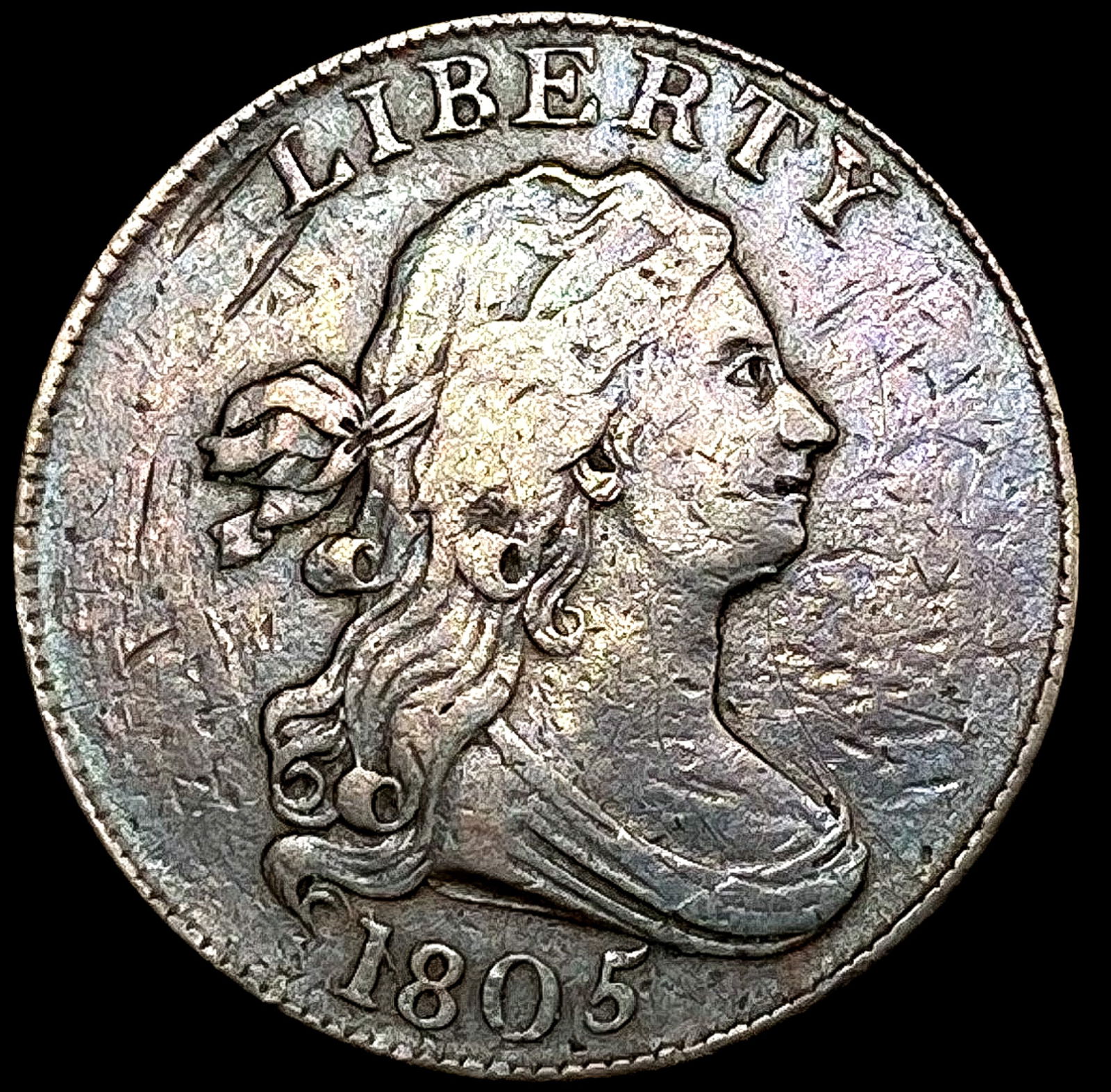 1805 Draped Bust Half Cent LIGHTLY CIRCULATED (1 of 2)