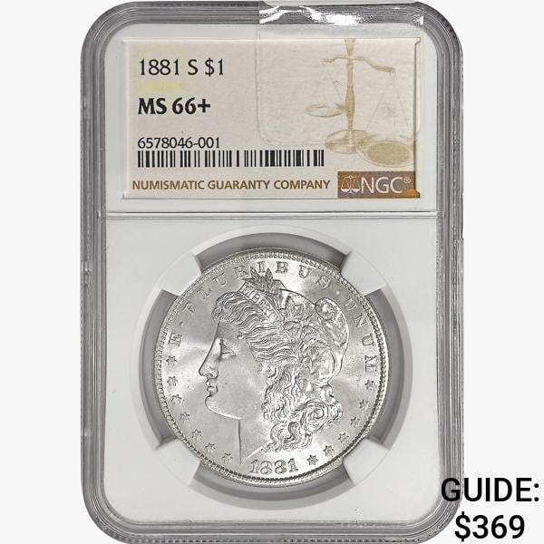 1881-S Morgan Silver Dollar NGC MS66+ (1 of 2)