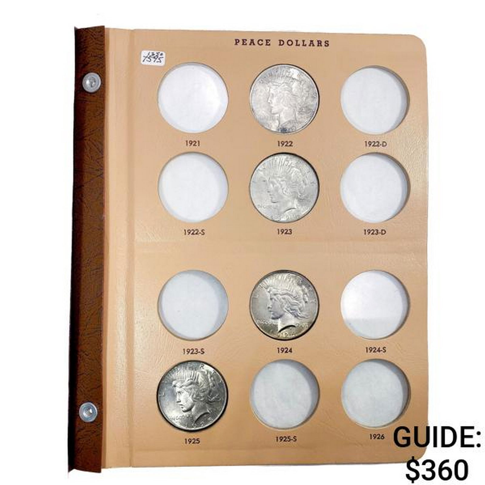 1922-1925 Peace Dollar Collection [4 Coins] (1 of 3)