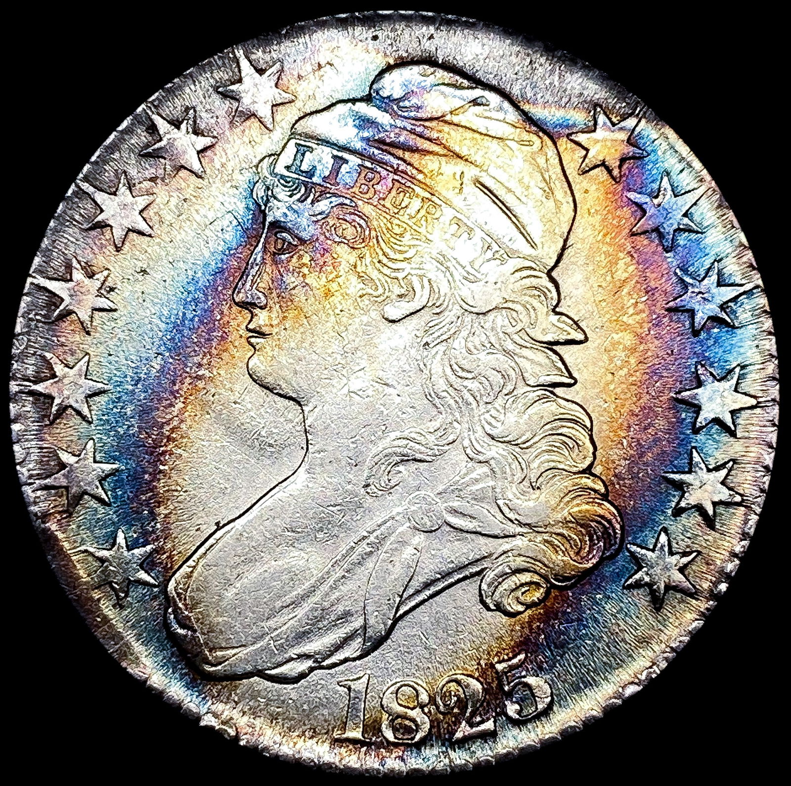 1825 Capped Bust Half Dollar CLOSELY UNCIRCULATED (1 of 2)