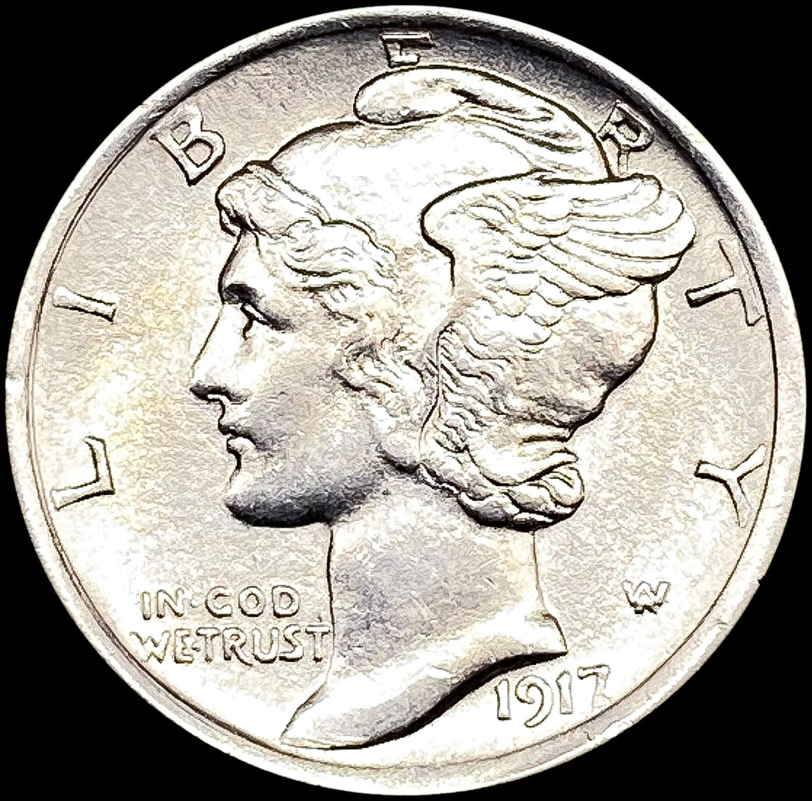 1917 Mercury Dime CHOICE BU (1 of 2)
