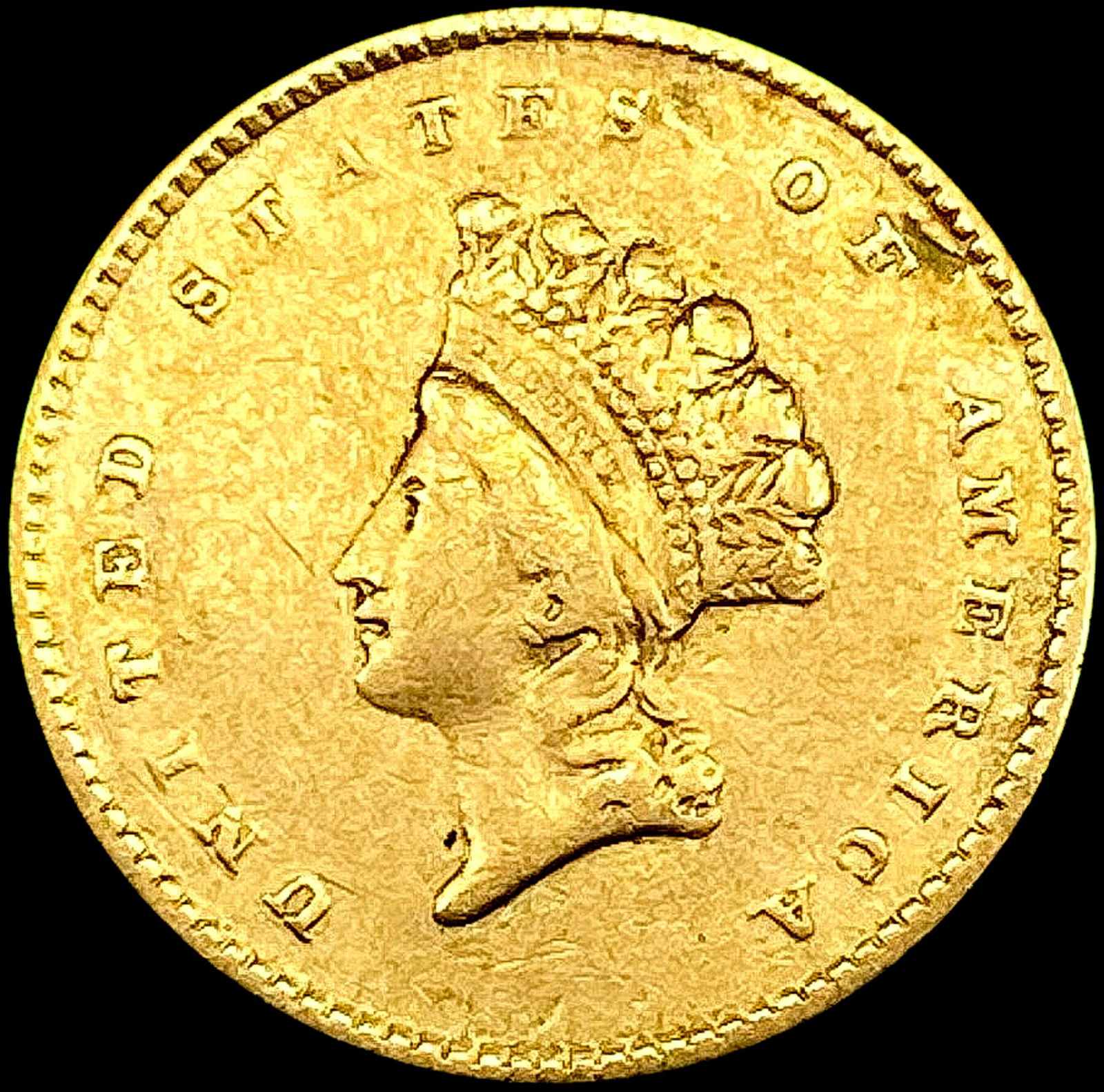 1854 Rare Gold Dollar LIGHTLY CIRCULATED (1 of 2)