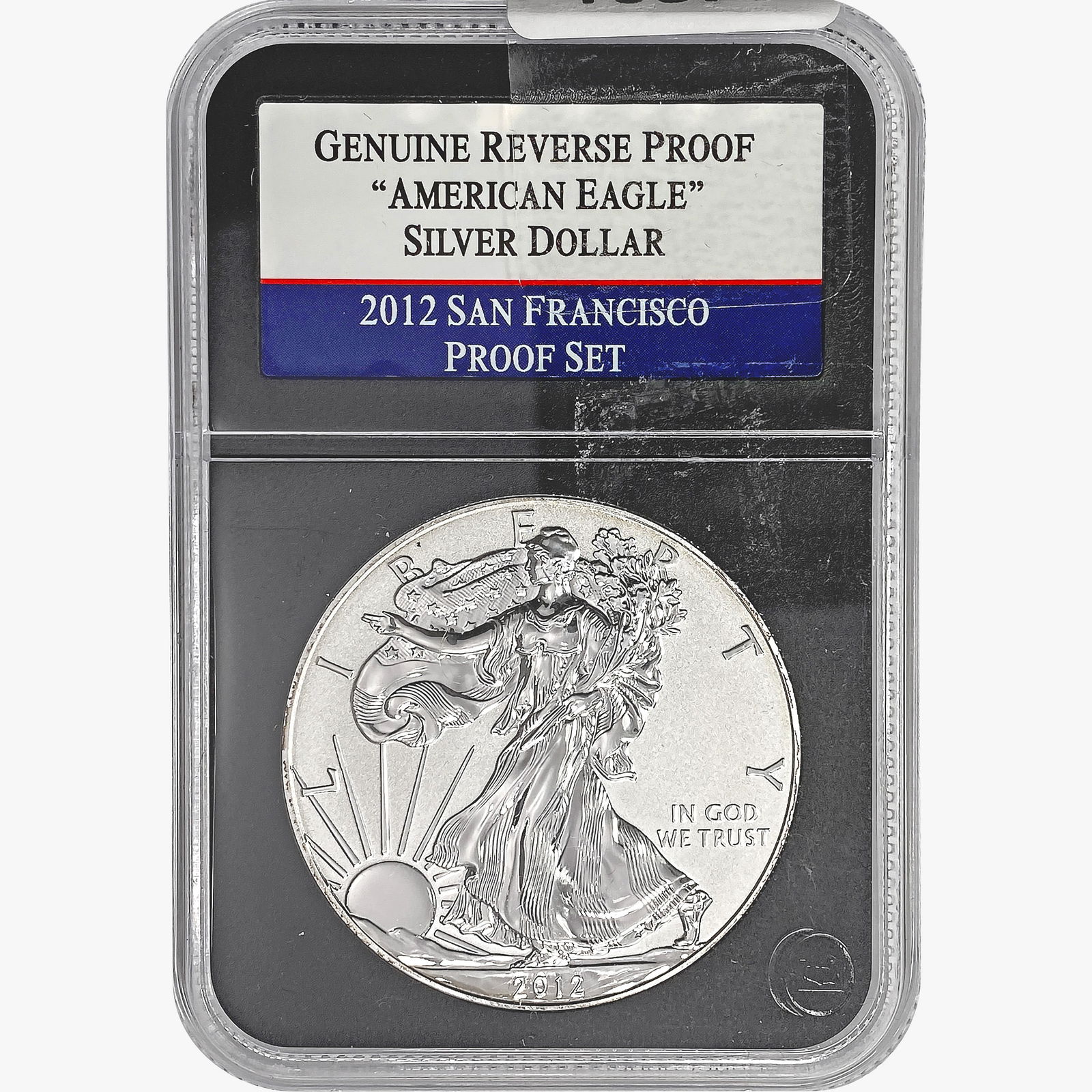 2012-S American 1oz Silver Eagle PCS GenuineREV PF (1 of 2)