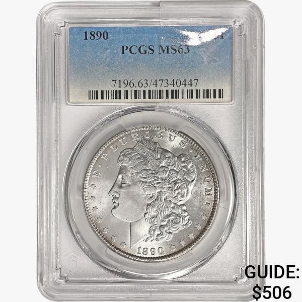 1890 Morgan Silver Dollar PCGS MS63 (1 of 2)