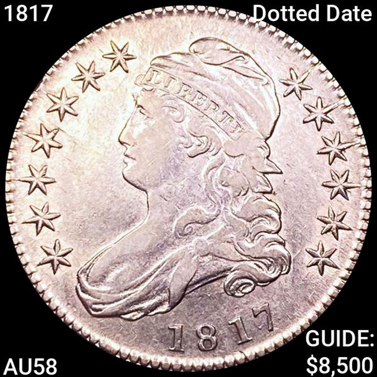 1817 Capped Bust Half Dollar CHOICE AU (1 of 2)