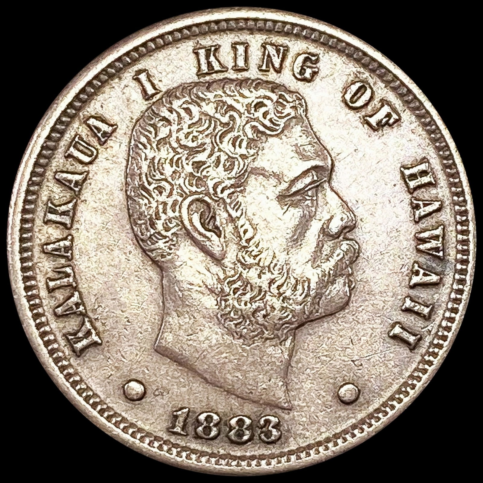1883 Kingdom of Hawaii Dime CLOSELY UNCIRCULATED (1 of 2)